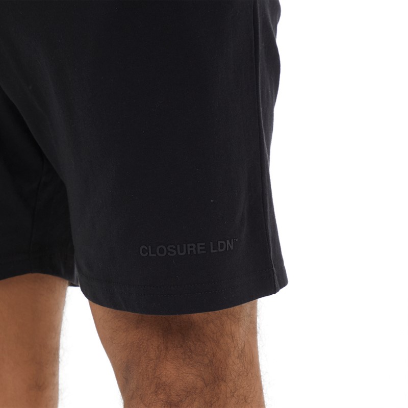 Closure London Mens T-Shirt And Shorts Loungewear Set Black