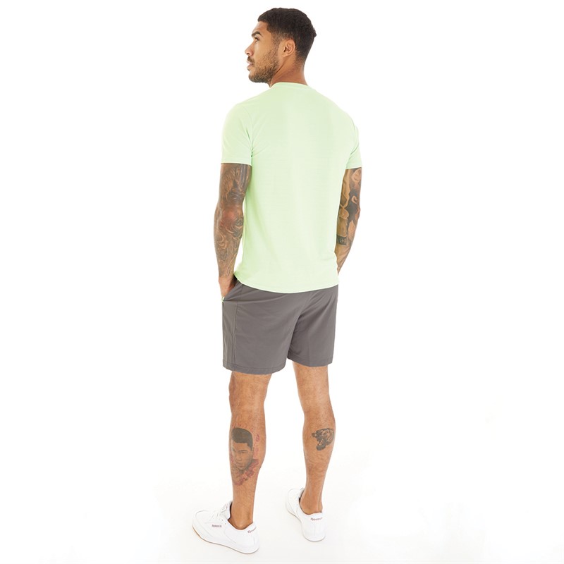 Closure London Mens T-Shirt And Shorts Co-Ord Lime Green