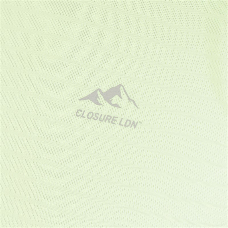 Closure London Mens T-Shirt And Shorts Co-Ord Lime Green