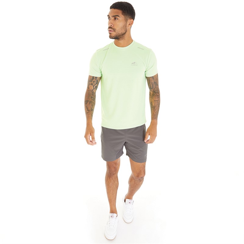 Closure London Mens T-Shirt And Shorts Co-Ord Lime Green