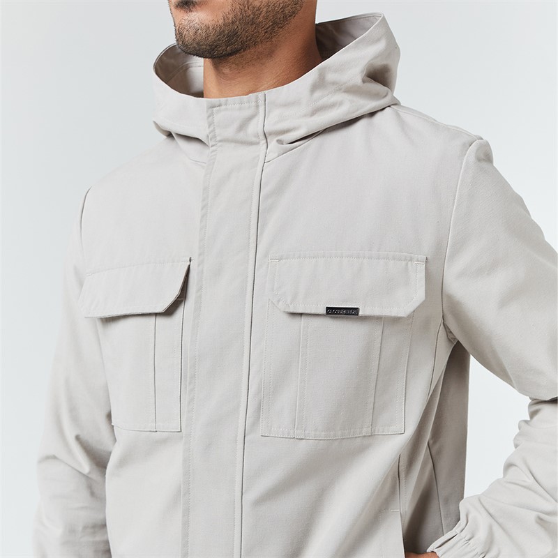 Closure London Mens Premium Ripstop Jacket Stone