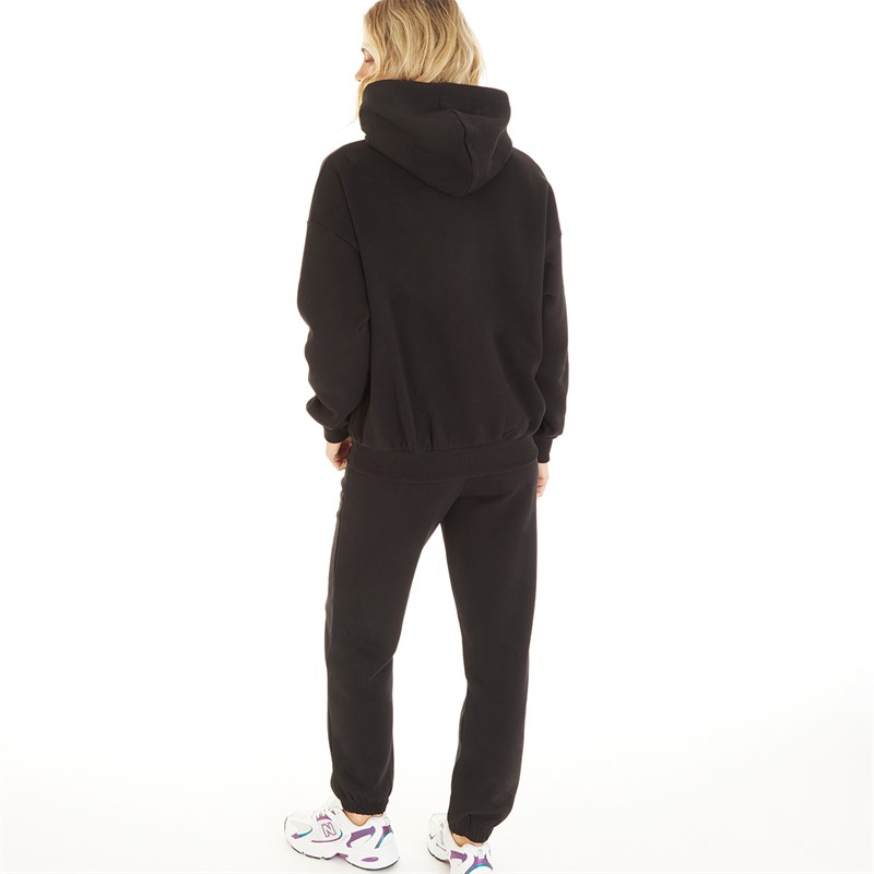 Closure London Womens Metallic Signature Branding Tracksuit Black