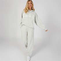 Closure London Womens Knitwear Hoodie And Pants Set Light Grey Marl