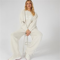 Closure London Womens Knitwear Crew And Pants Set Oatmeal Marl