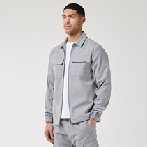 Closure London Mens Smart Utility Overshirt Ice Grey