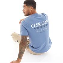 Closure London Mens Luxury T-Shirt Dusty Steel Blue