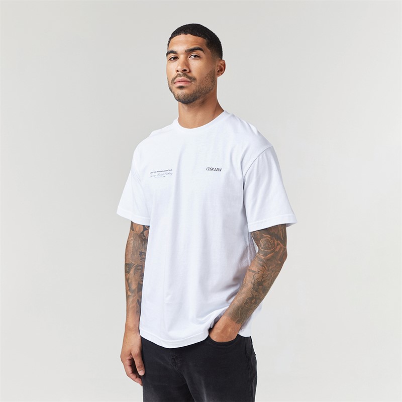 Closure London Mens Luxury T-Shirt White