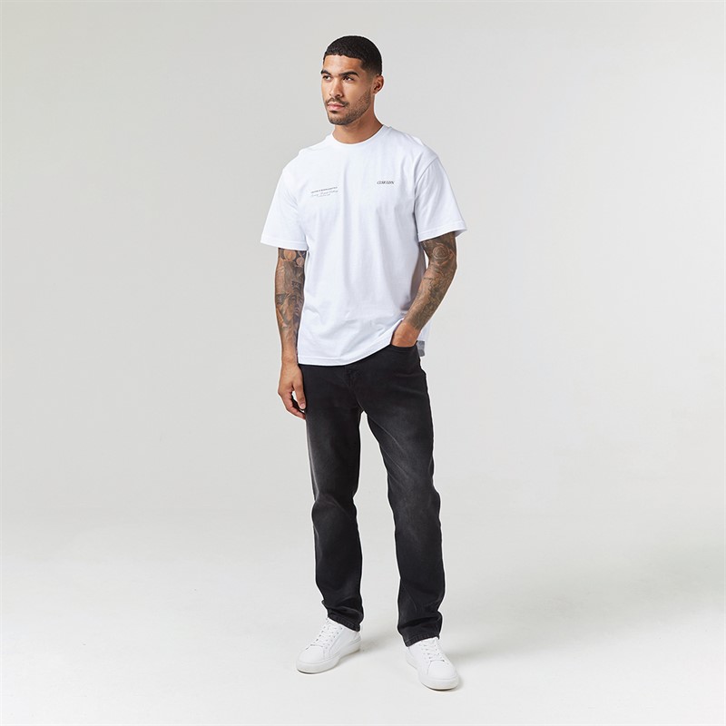 Closure London Mens Luxury T-Shirt White