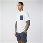 Closure London Mens Contrast Pocket T-Shirt And Shorts Co-Ord Off White/Charcoal