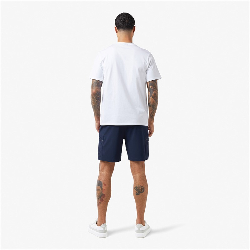 Closure London Mens Tech Zip Twinset White/Navy