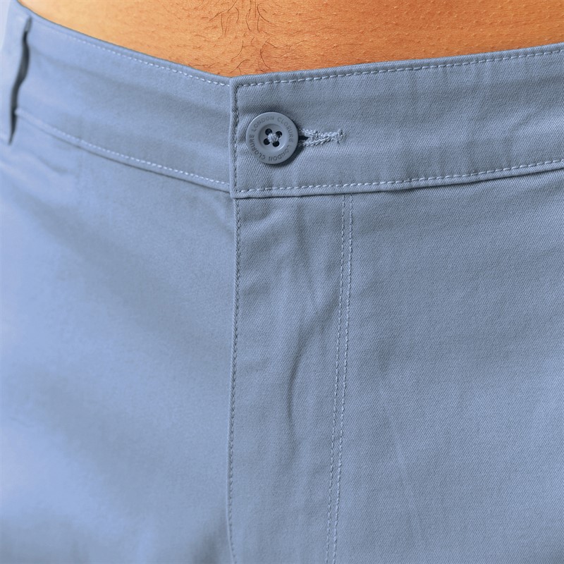 Closure London Mens Regular Chino Shorts Grey Blue