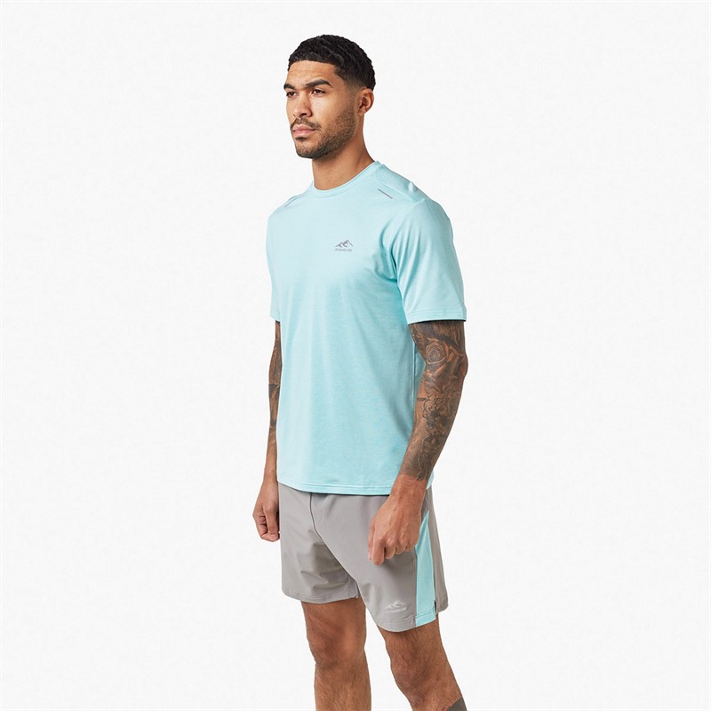 Closure London Mens Space Dye Training Twinset Aqua/Mid Grey