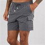 Closure London Mens Cargo Swim Shorts Charcoal