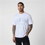 Closure London Mens Relaxed Stacked Varsity T-Shirt White