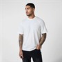 Closure London Mens Relaxed Fit Stamped Logo T-Shirt Ecru