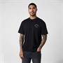 Closure London Mens Relaxed Fit Stamped Logo T-Shirt Black