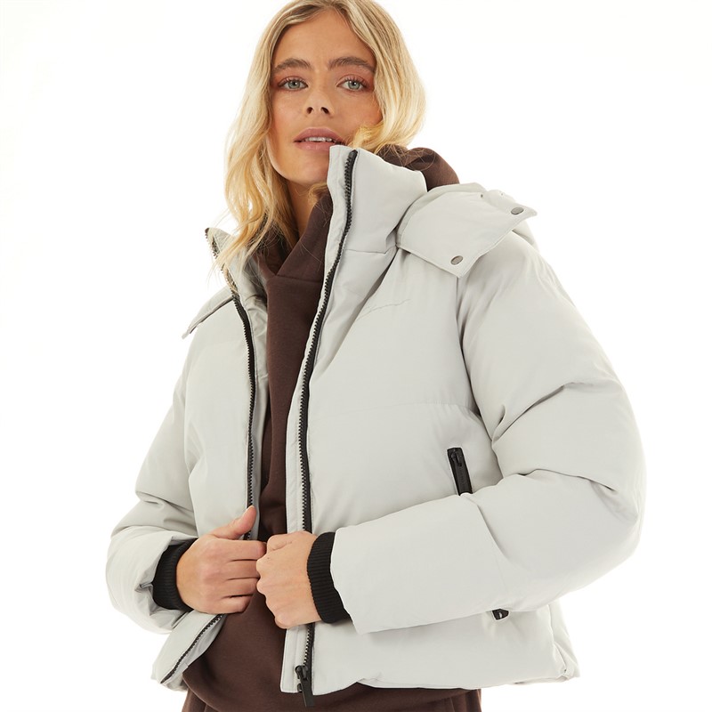 Closure London Womens Puffer Jacket Stone