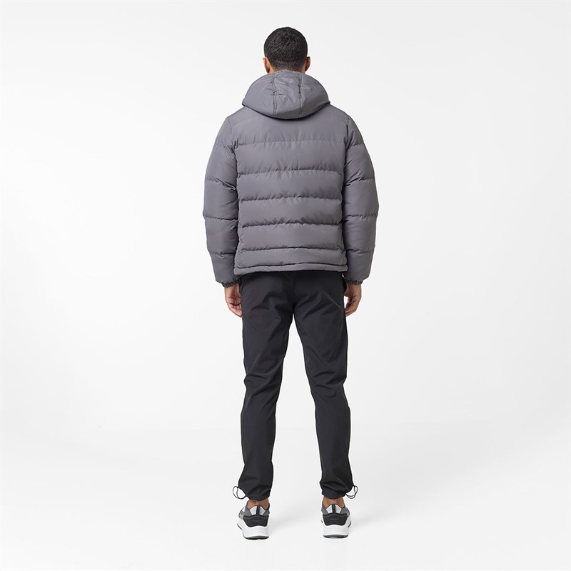 Closure London Herren Tech Logo Puffer Jacke Anthrazit