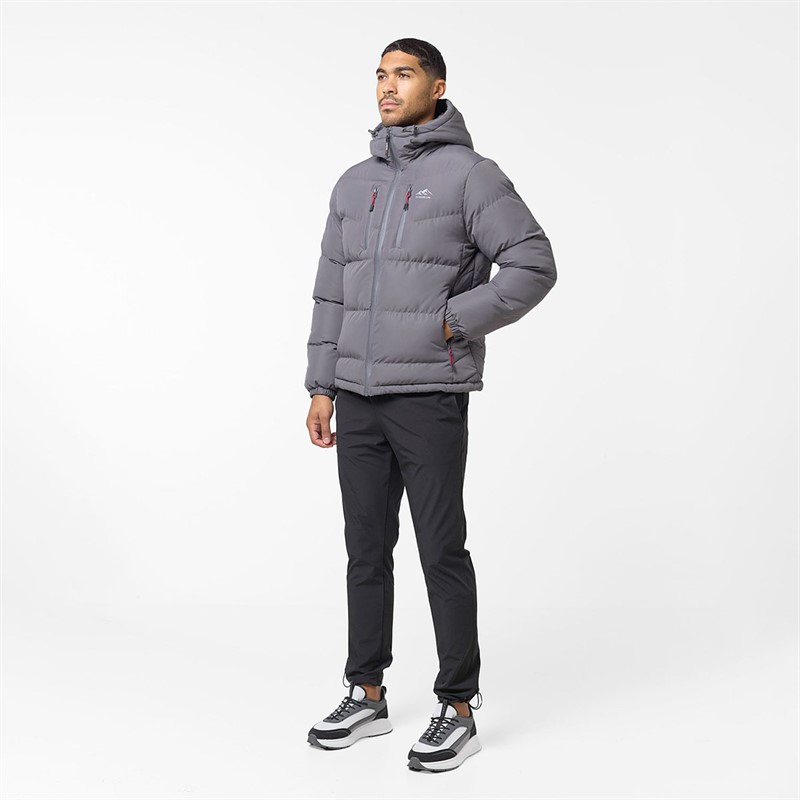 Closure London Herren Tech Logo Puffer Jacke Anthrazit