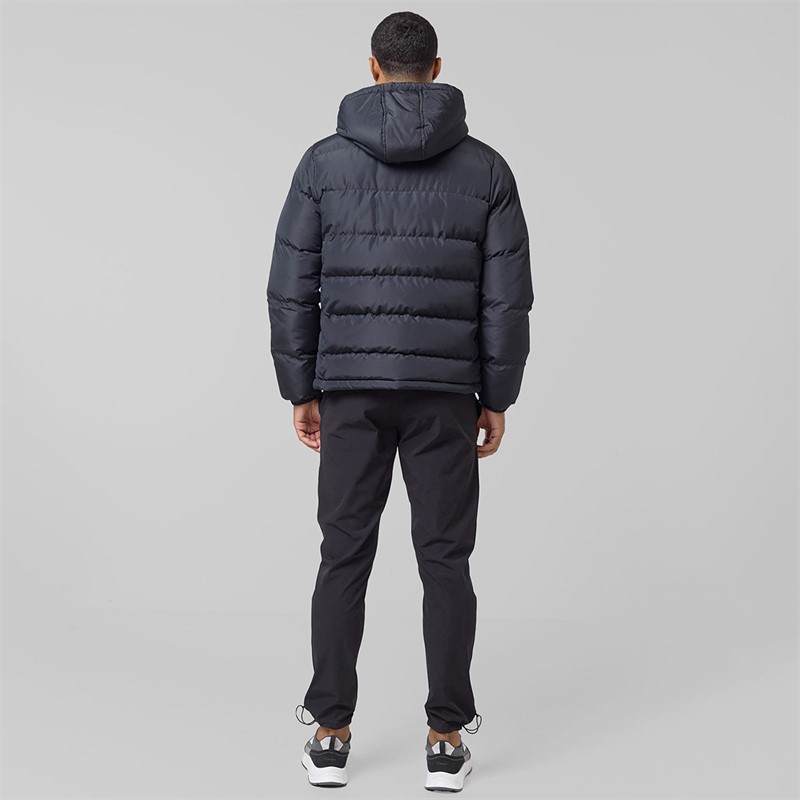 Closure London Herren Tech Logo Puffer Jacke Schwarz