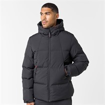 Closure London Mens Ripstop Racer Puffer Jacket Black