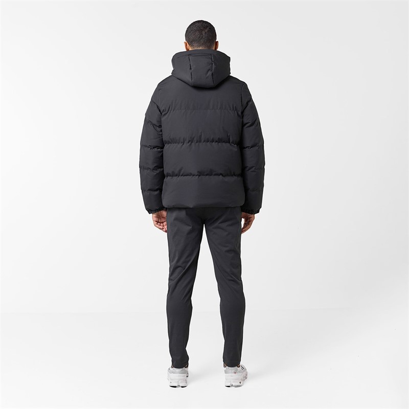 Closure London Mens Ripstop Racer Puffer Jacket Black