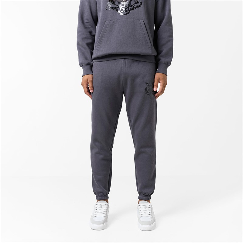 Closure London Mens Patent Fury Tracksuit Charcoal