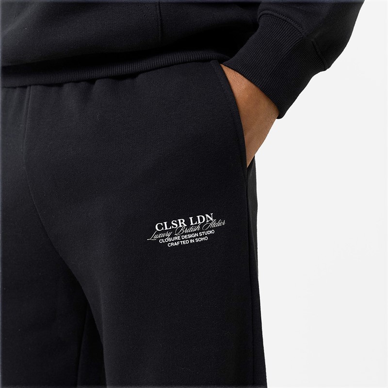 Closure London Mens Crafted Luxury Tracksuit Black