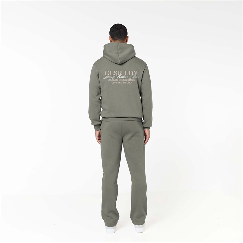 Closure London Mens Crafted Luxury Tracksuit Olive Smoke