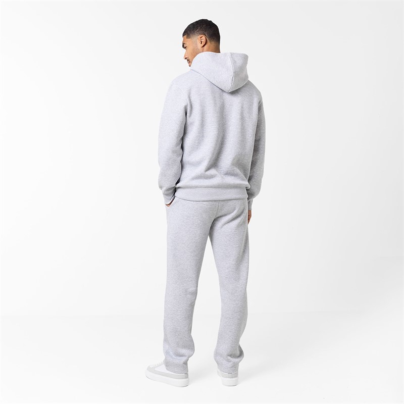 Closure London Mens Open Hem Tonal Signature Tracksuit Light Marl