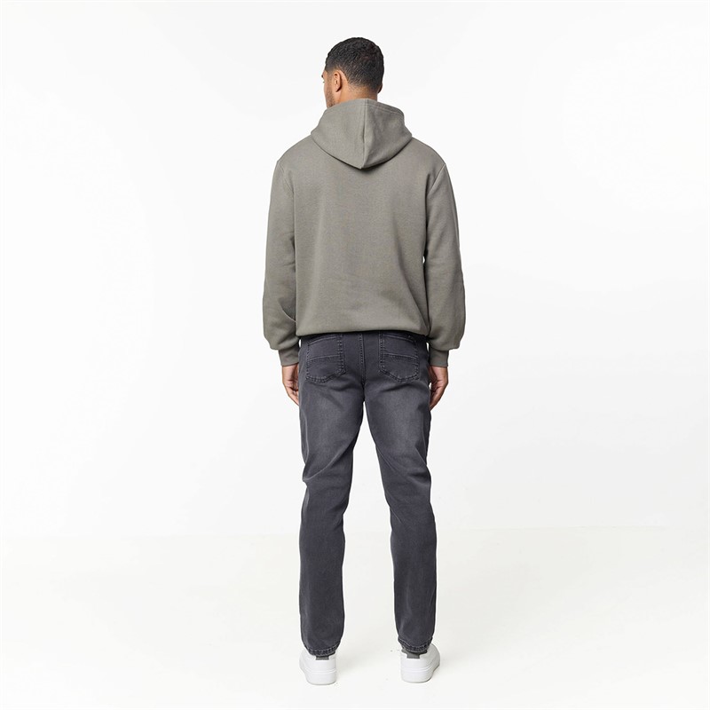 Closure London Mens Relaxed Fit Hoodie Olive Smoke