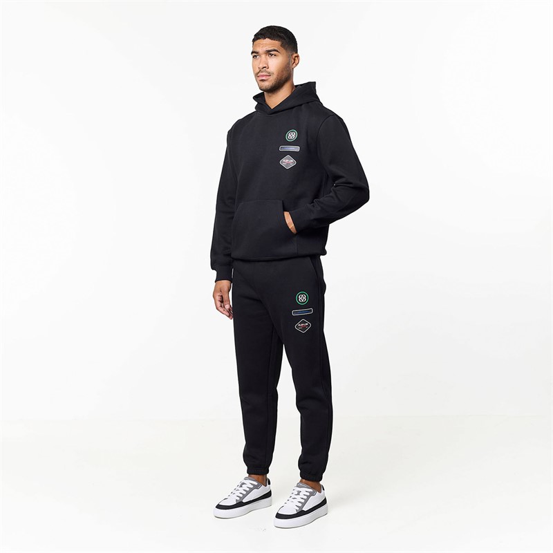 Closure London Mens Badge Tracksuit Black