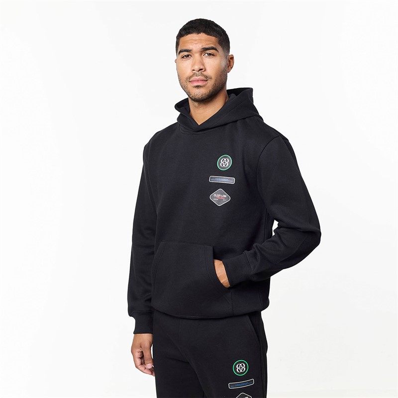 Closure London Mens Badge Tracksuit Black