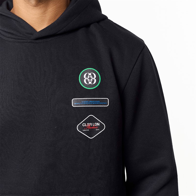 Closure London Mens Badge Tracksuit Black