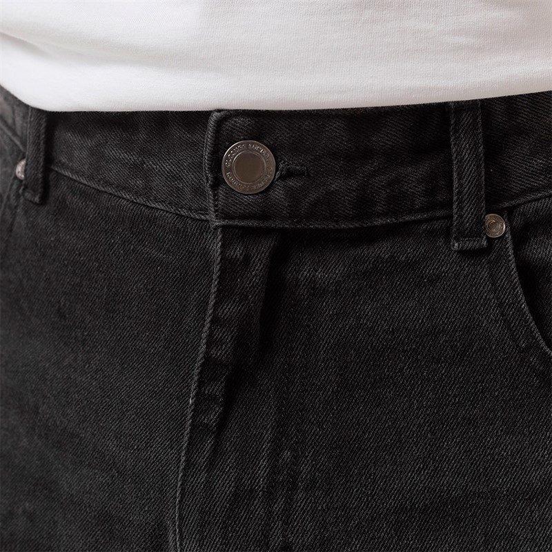 Closure London Mens Loose Fit Denim Jeans Black