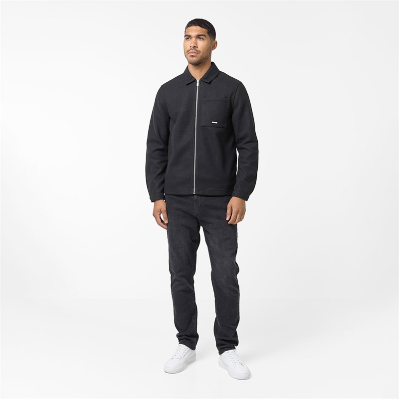 Closure London Mens Overshirt Black