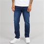Closure London Mens Straight Fit Denim Jeans Dark Blue