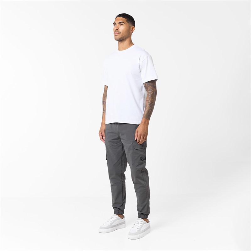 Closure London Mens Utility Cargo Pants Charcoal
