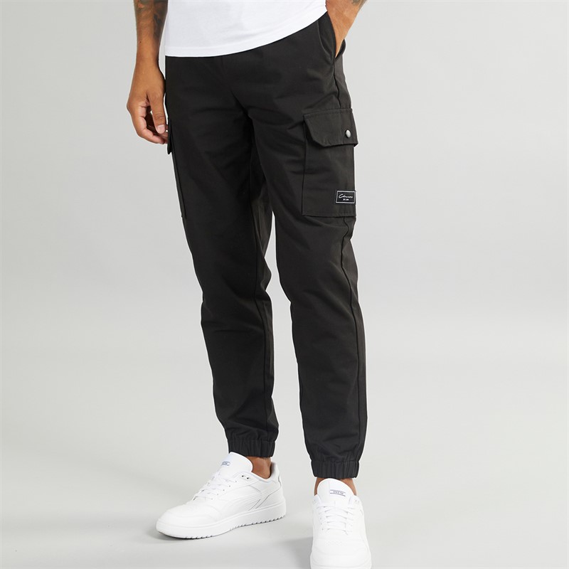 Mens Utility Cargo Pants Black - Size L