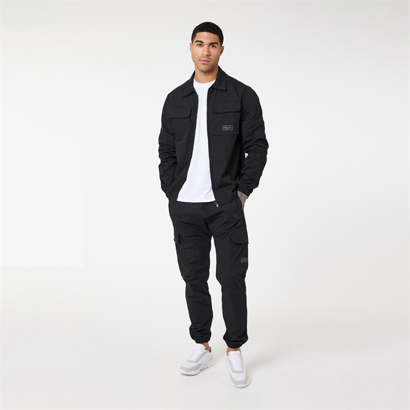 Closure London Mens Utility Cargo Pants Black