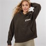 Closure London Womens Knit Hoodie Brown