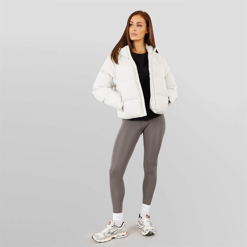 Closure London Damen Storm Manschette Kurze Steppjacke Stein