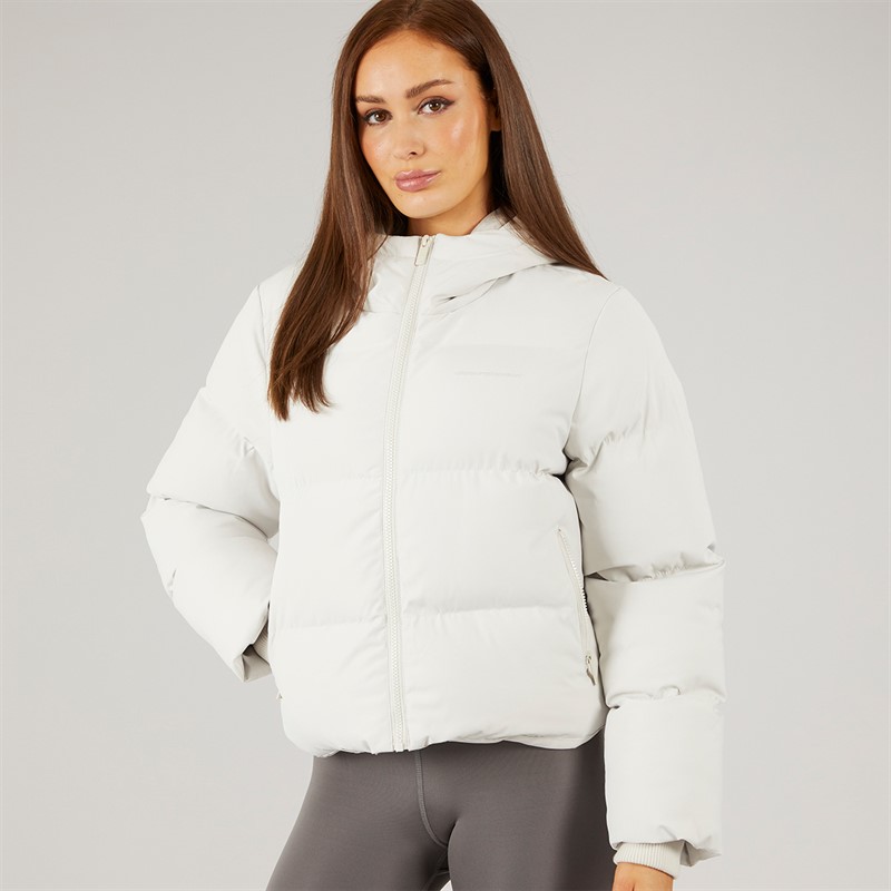 Closure London Damen Storm Manschette Kurze Steppjacke Stein