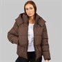 Closure London Damen verstellbarer Bund Puffer Kaffee