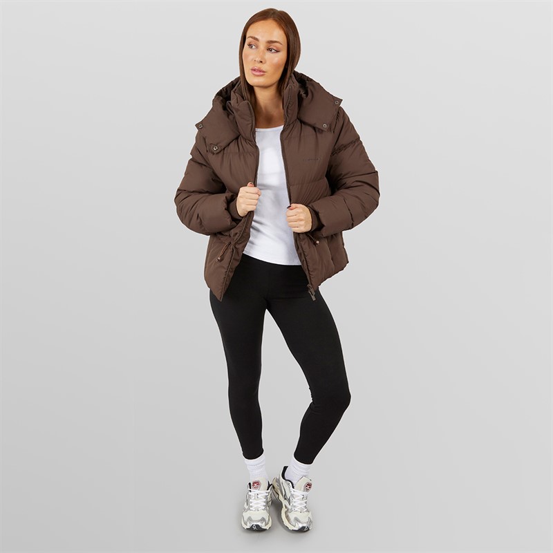 Closure London Damen verstellbarer Bund Puffer Kaffee