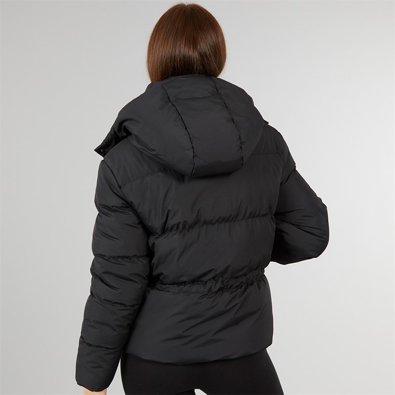 Closure London Damen verstellbarer Bund Daunenjacke Schwarz