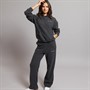 Closure London Womens Soft Knit Tracksuit Charcoal