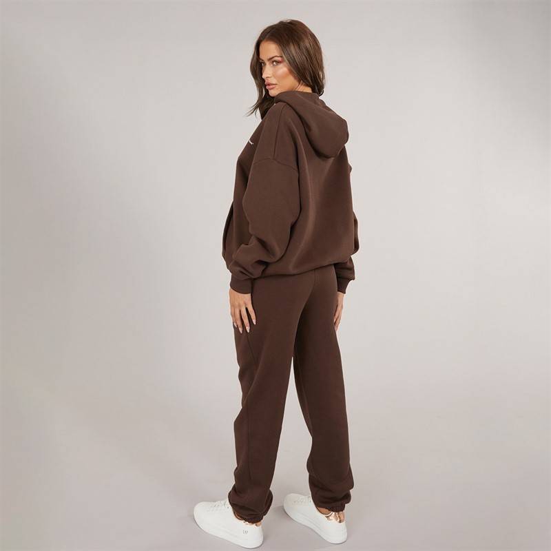 Closure London Womens Core Logo Tracksuit Coffee Bean