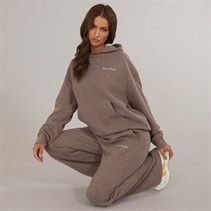 Closure London Womens Soft Knit Tracksuit Brown Marl