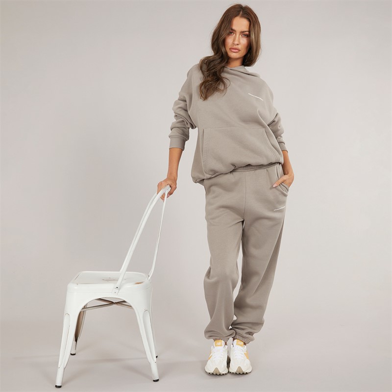 Womens Core Logo Tracksuit Pebble - Size 14